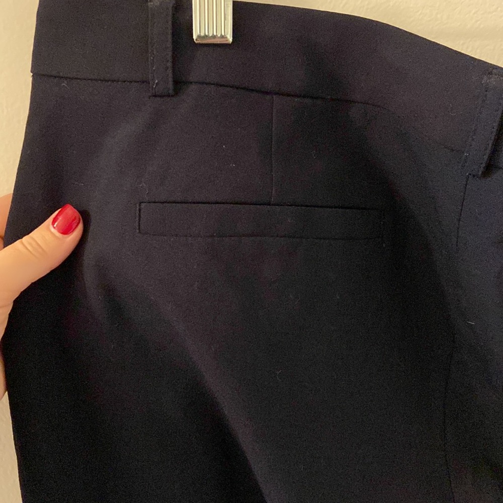 Banana Republic Slim Straight Navy Pants 10S Petite - Picture 4 of 7